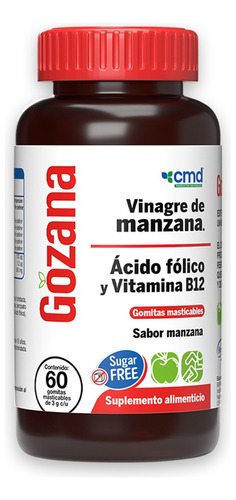 Gozana Sugar Free | Gomitas De Vinagre De Manzana Sin Azúcar