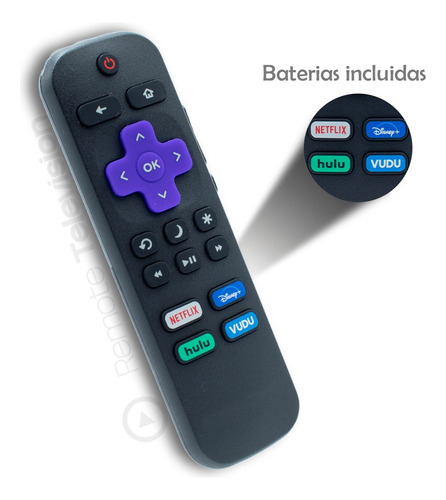 Control Remoto Jvc Smart Para Roku Tv Original 