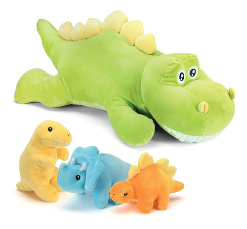 Set De Peluches De Dinosaurio Stegosaurio De 15 Pulgadas De