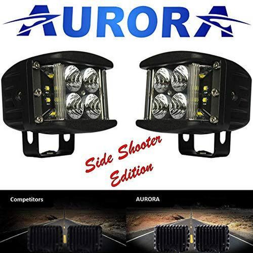 Barras De Luz - Aurora - 4 Inch Led Cube Light W- Side Shoot