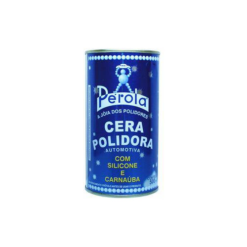 Cera Polidora Pérola Com Silicone E Carnaúba Lata 500 Ml