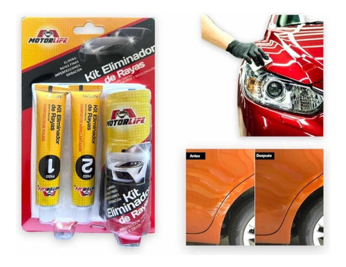 Kit Eliminador  Reparador De Raya Rayones Rayas Pintura Auto