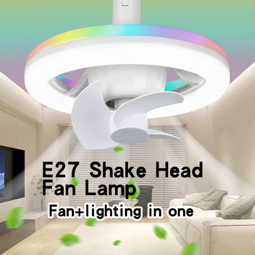 Ventilador De Techo Con Luz, Lámpara De Ventilador