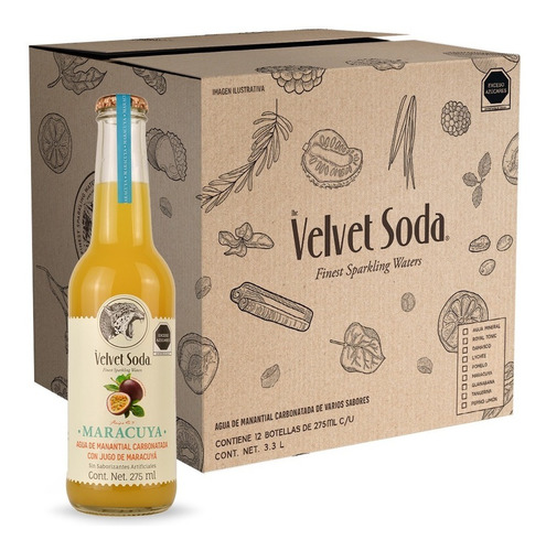 Velvet Soda Maracuyá 12 Pack