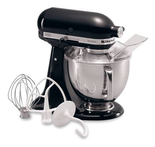 Batidora Kitchenaid 4,8 Lts Negra Rksm150psrob Color Onyx black Frecuencia 50 Hz x 60 Hz