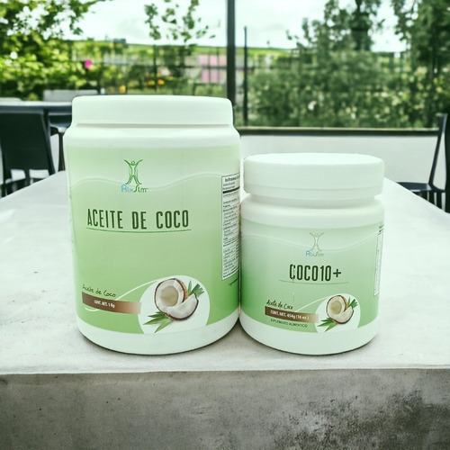 Aceite Coco + Aceite Coco 10+ Coq10 Naturalslim Frank Suarez