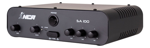 Amplificador Compacto Para Som Nca Sa100 100 W Rms Cor Preto