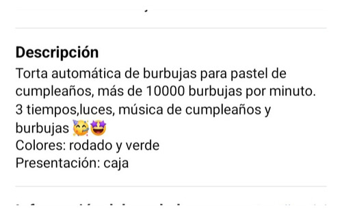 Torta Falsa Que Canta El Cumpleaños Y Bota Burbujas