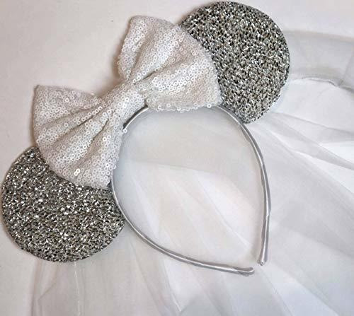 Clgift - Diadema Con Orejas De Minnie Mouse Para Novia, Orej