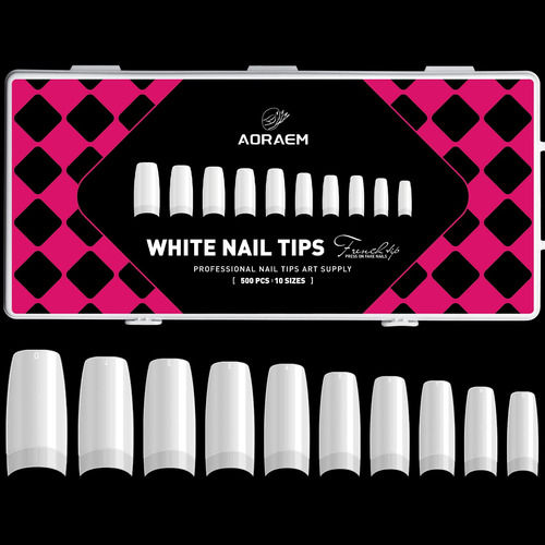 Aoraem Lady French U&ntilde;as Postizas De Acr&iacute;lico E