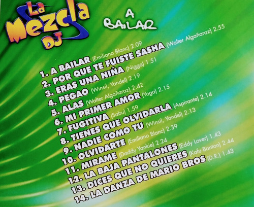 La Mezcla Dj Cd Nuevo A Bailar 14 Temas De Su Trayectoria
