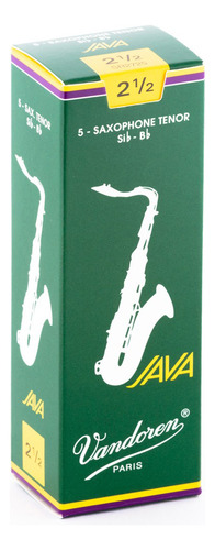 Caja De Cañas Vandoren Java Para Saxo Tenor 2 1/2 - X 5