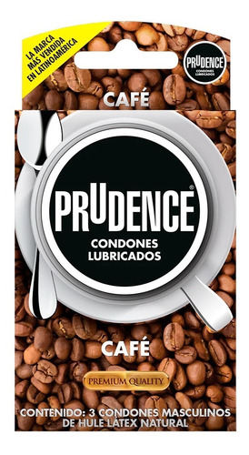 Condones De Látex Prudence Aroma Y Sabor A Cafe 3 Condones Premium Quality