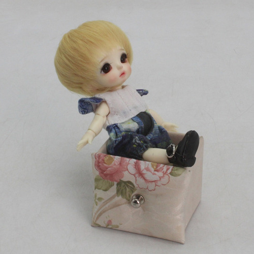 1/8 Mini Bjd Doll Hair Peluca De Mohair Artificial 5-6