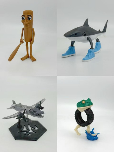 Genérico Figuras Impresas En 3d Para Tralalero Tralala,