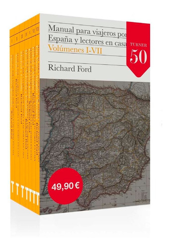 Manual Para Viajeros Por Espaãâ±a Y Lectores En Casa, De Ford, Richard. Editorial Turner Publicaciones S.l., Tapa Blanda En Español