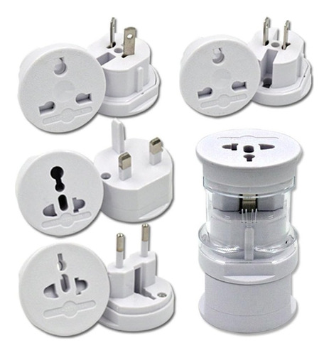 Adaptador Enchufe Universal Para Viajes Eu/ Us/ Uk/ Au