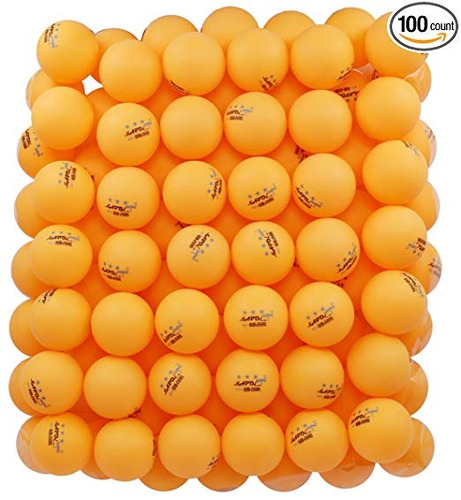 Mapol 100 Counts 3 Estrellas Práctica Naranja Ping-pong Bola