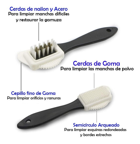 Imagen 2 de 9 de Cepillo Para Zapatos De Gamuza