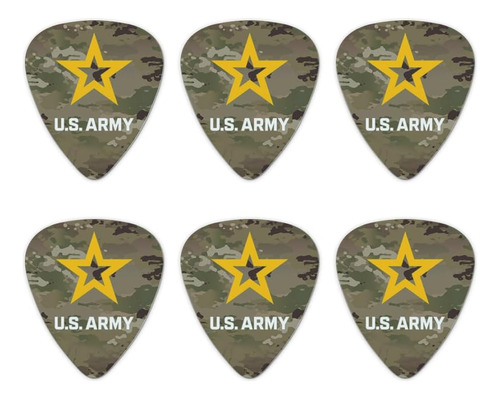 Púas De Guitarra De Camuflaje Del Ejército De Ee. Uu....