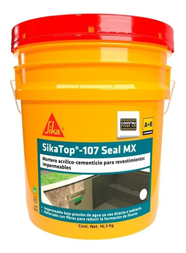 Sikatop Seal 107 Gris, Cubeta 16.3 Kg