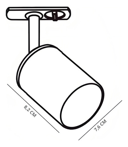 Spot Móvel Taschibra Track Ar70 Gu10 P/trilho 127/220V Branco