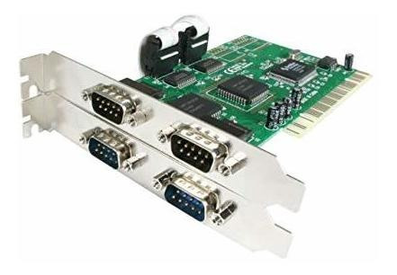 Startech.com Tarjeta Serial Pci De 4 Puertos Con 16550 Uart 