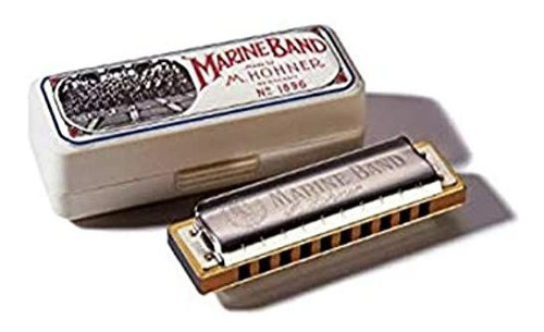 Hohner 1896 Armónica De Bajo Tono Marine Band , 10, 10