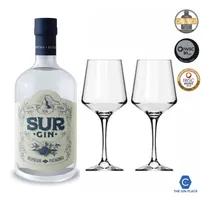 Comprar Gin Sur London Dry 750cc + 2 Copas Gin Tonic - The Gin Place