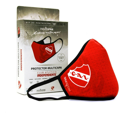 Tapaboca Cubreboca Pasionfan Oficial Independiente -barbijo