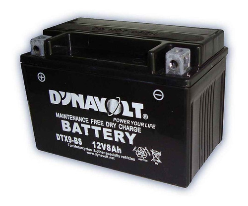 Imagen 1 de 2 de Bateria Para Moto Dynavolt Dtx9-bs (ytx9-bs) 12v