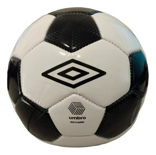 Mini Pelota De Futbol Oficial Umbro Classic Blanco Con Negro