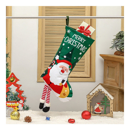 Adornos Colgantes De Calcetín Navideño 4 Piezas