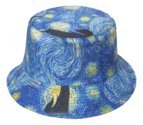 Pintura Al Óleo De Van Gogh Noche Estrellada Sombrero De Pes