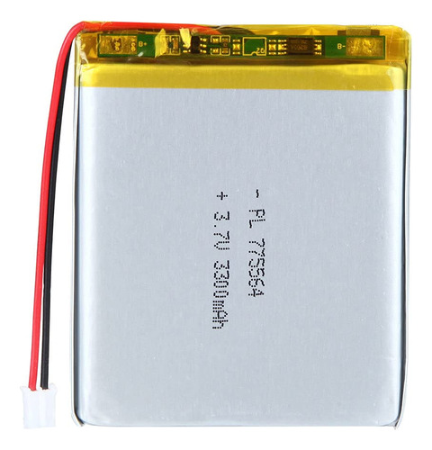 Bateria Lipo 3.7v 3300mah 775564 Recargable Jst Conector