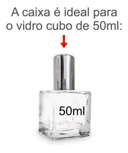 Caixa Embalagem Para Vidro Perfume 9,5x4,7x4,7cm - 20 Und