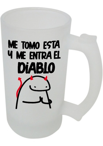 Vaso Cervecero Schopero, Frase Divertida Flork, Diablo