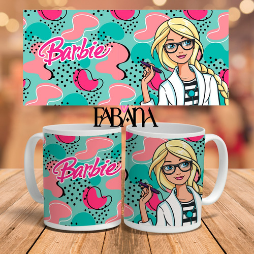 Taza Sublimada Diseño Barbie Modelo 9