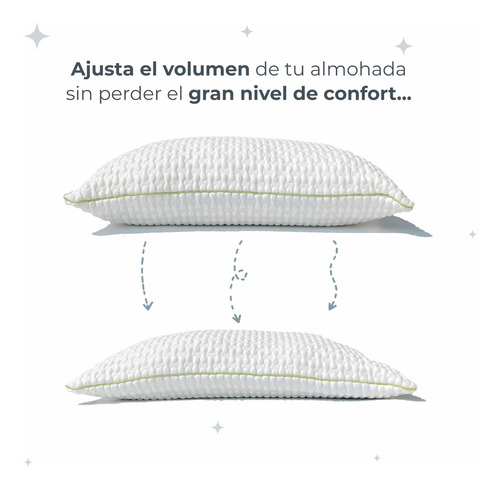 Almohada Memory Foam Dreamor King Size Funda De Bambú