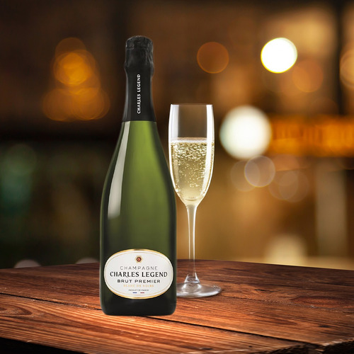 Champagne Francés Blanc Premier Charles Legend 750ml, 1pz