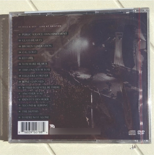 Of Mice & Men Live At Brixton-box-set Cd & Dvd Album Impo
