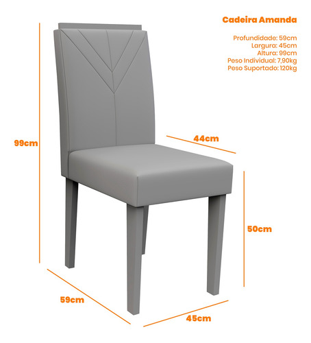 Juego De Comedor Vezna Amada 4s Vekka