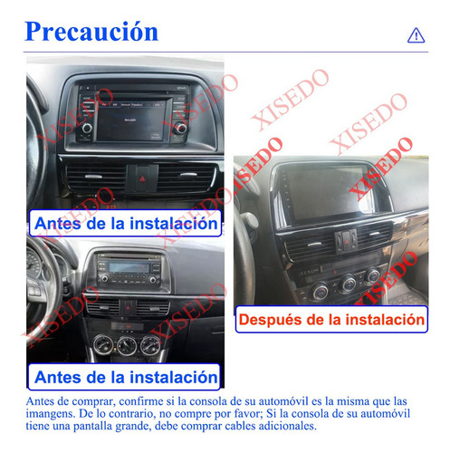 Zk Estéreo Mazda Cx-5 Cx5 2012-2015 Cámara Carplay Wifi