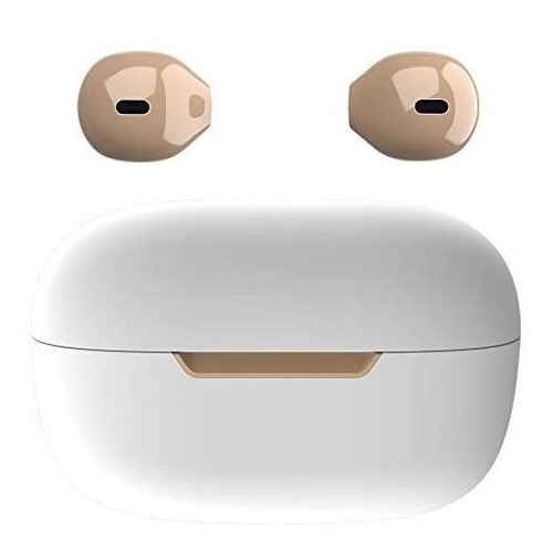 Auriculares Mini Earbuds Bluetooth Con Caja Cargadora (ivory