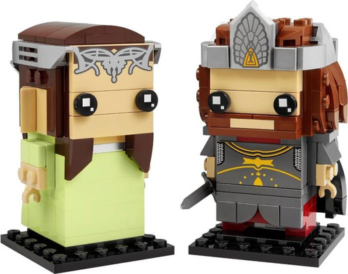 Lego Brickheadz Aragorn Y Arwen El Señor De Los Anillos