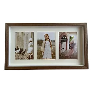 16x9 Family Wood Pictures Collage Frame Single White Ma...