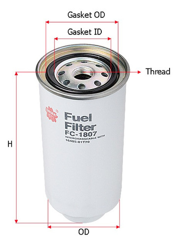 Filtro Gasoil Nissan Frontier D21 2.7 Diesel