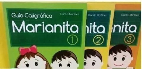 Libro Caligrafia Marianita 1  ,  2  Y 3. ( 8 Vrds)