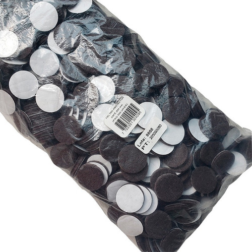 Fieltro Protector Muebles 500 Unds Adhesivo Ø24mm Practak