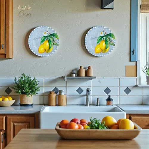 Prato Parede Decoratico Porcelana Vários Modelos Com Suporte